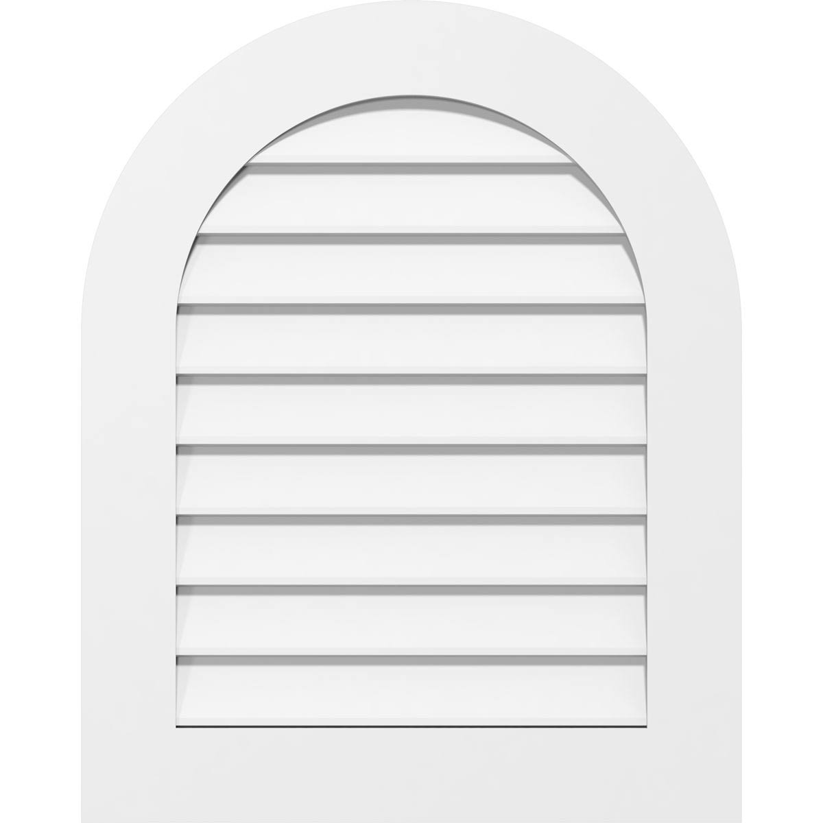 Round Top Surface Mount PVC Gable Vent D207