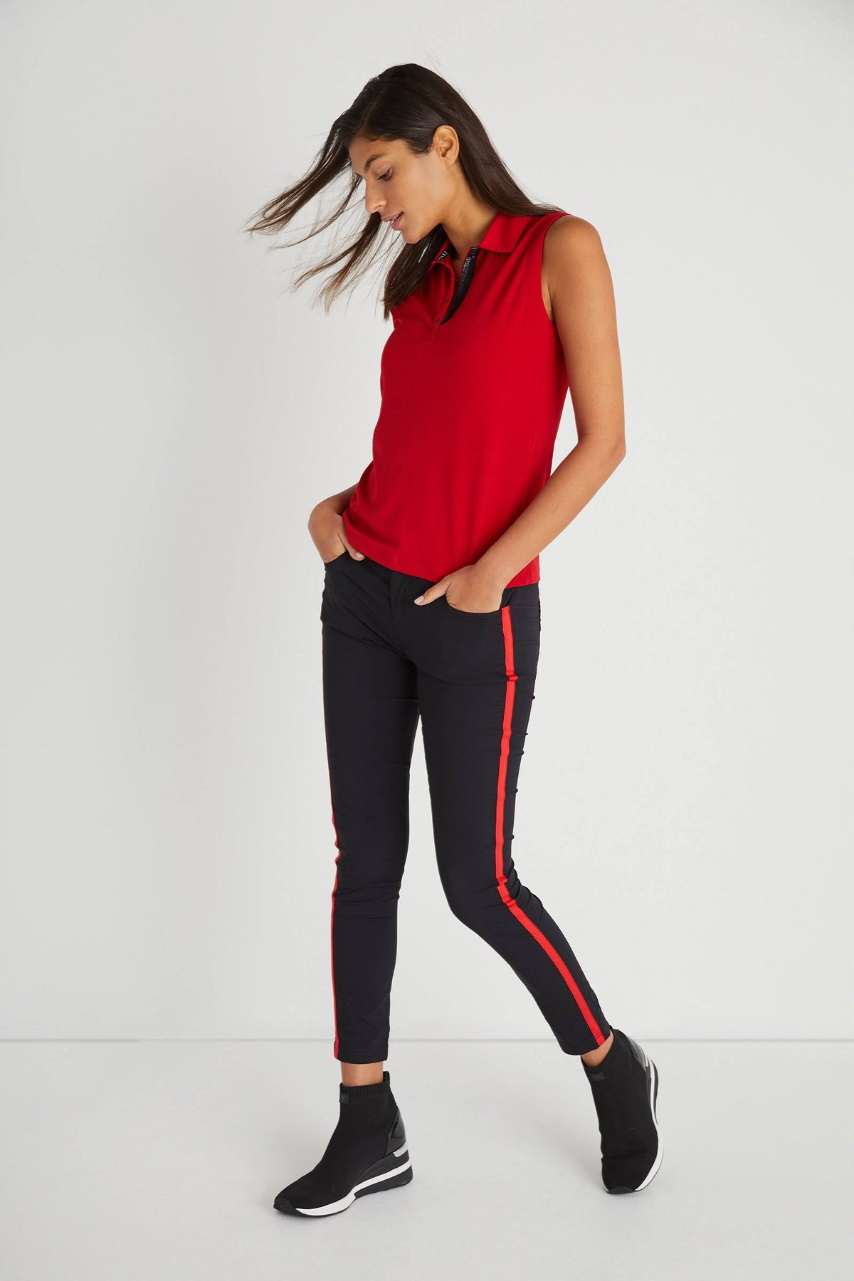 Black / Red Skinny Pant F969147