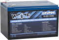12V 12ah LiFePO4 Lithium Battery, Smart BMS, Pack of 2 D2134