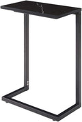 Side End Table 26.5 Inch Height C Shape Snack Table Pack of 2 J968