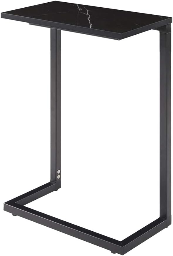 Side End Table 26.5 Inch Height C Shape Snack Table Pack of 2 J968
