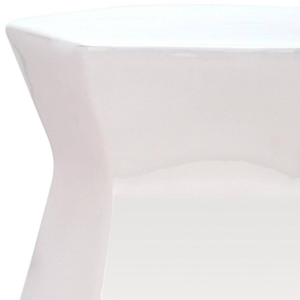 Orange Hexagon Garden Stool V84440