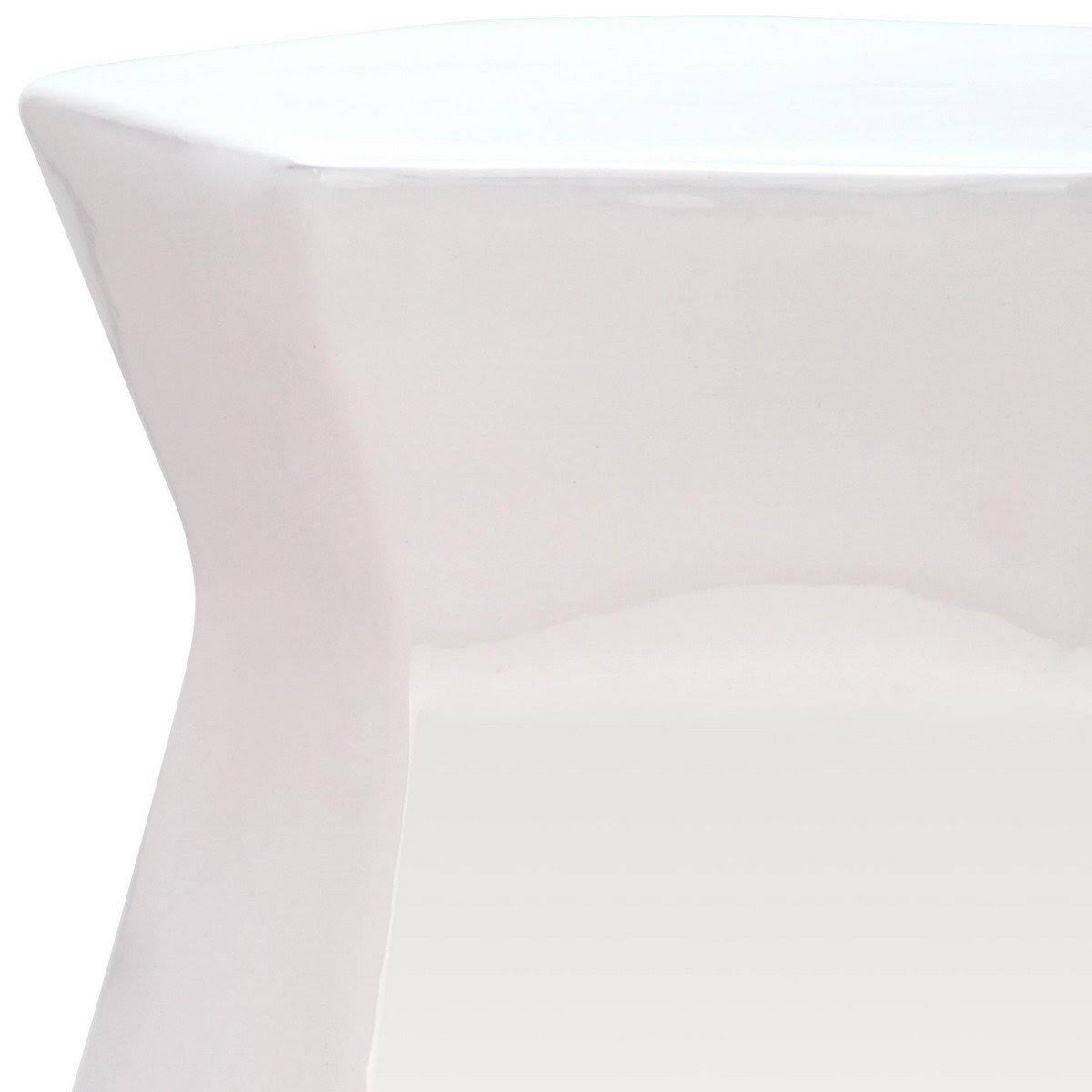 Orange Hexagon Garden Stool V84440