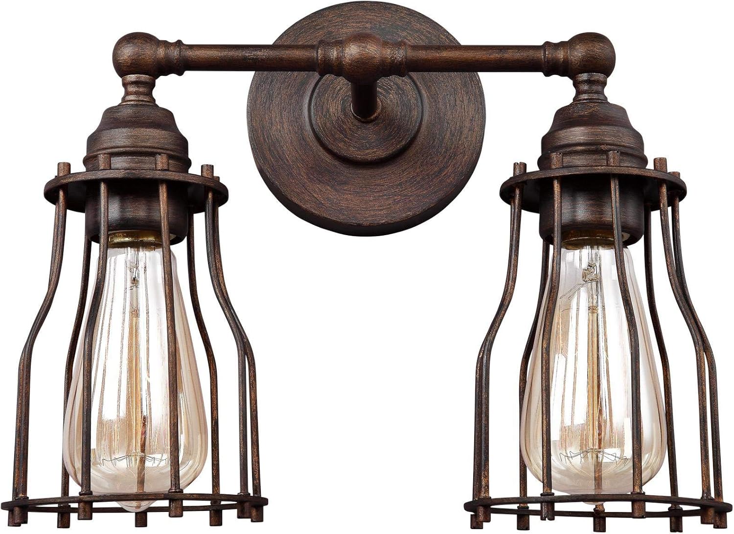 Bronze 2-Light Wall Vanity Bath Lighting Q1942