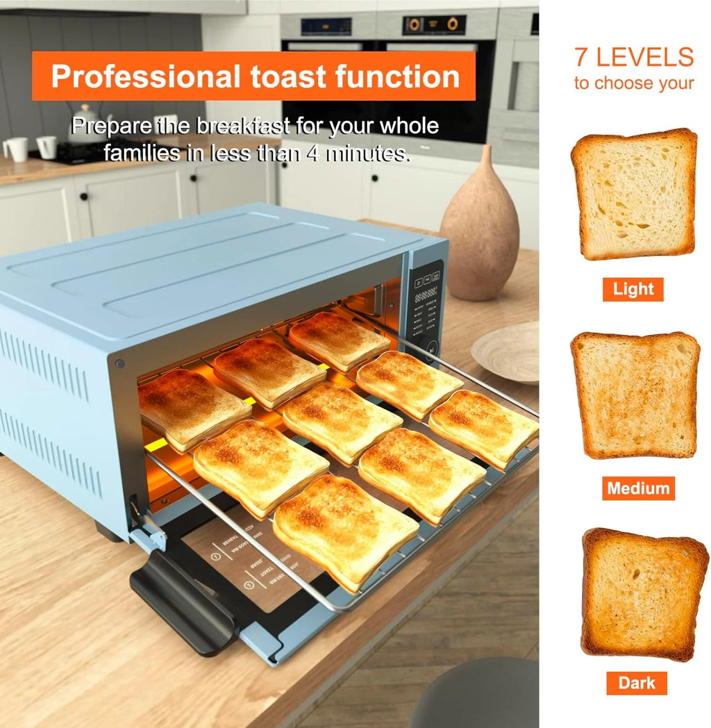 10-in-1 Countertop Convection Toaster Oven Air Fryer Combo, 1800W J678