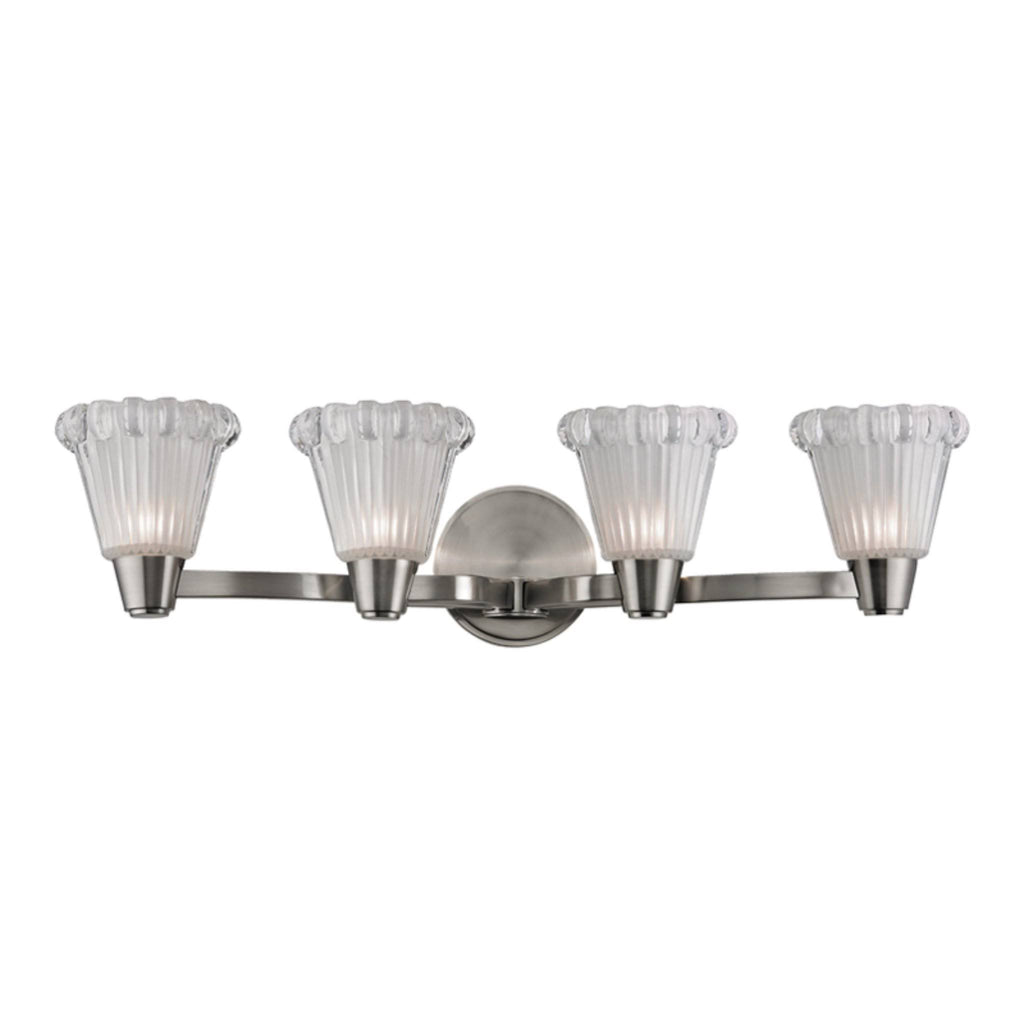 4 Light Bath Bracket, Satin Nickel C215