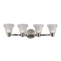 4 Light Bath Bracket, Satin Nickel C215