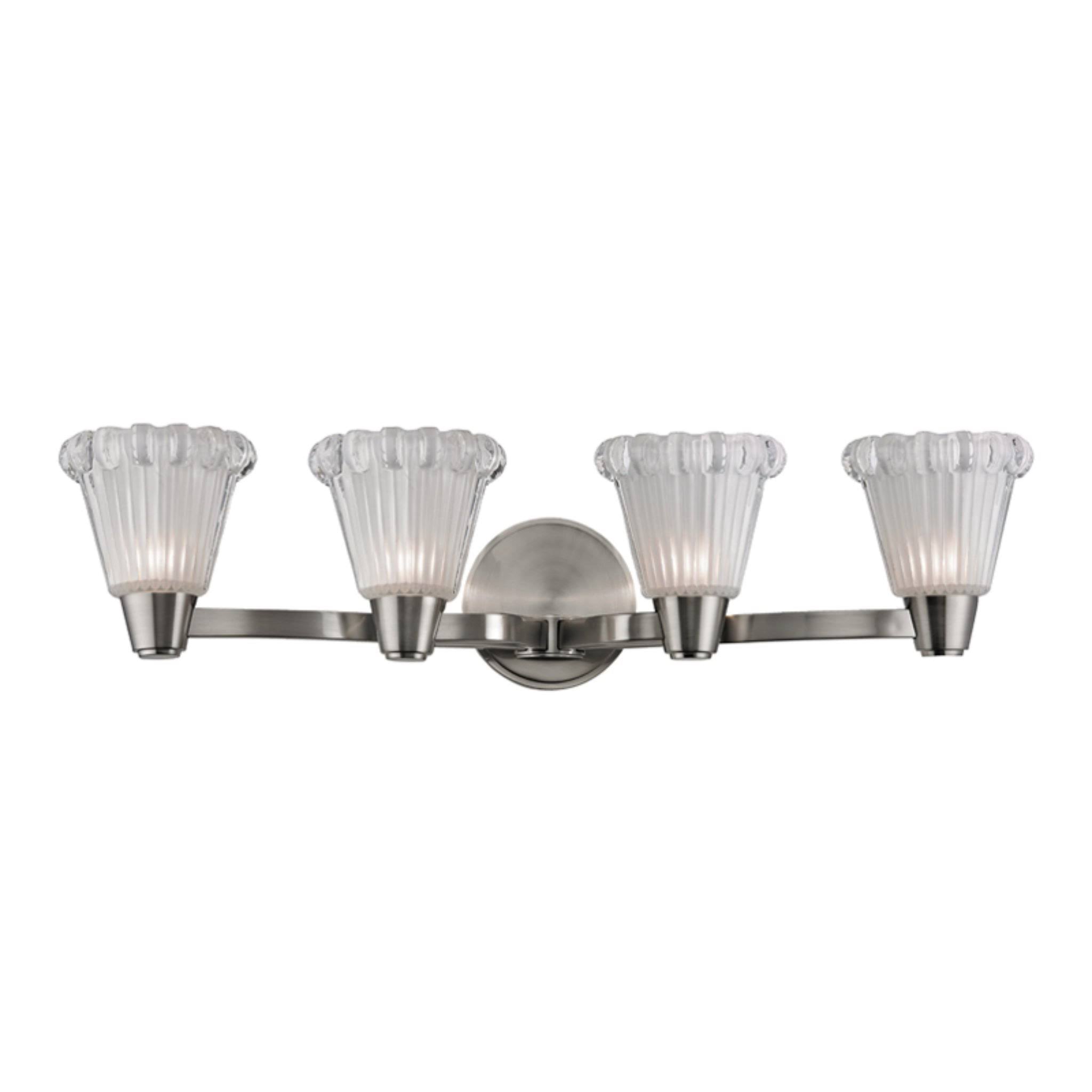 4 Light Bath Bracket, Satin Nickel C215