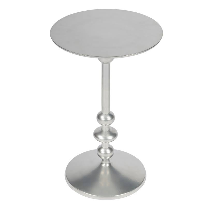 Silver Iron Pedestal End Table N503