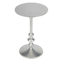Silver Iron Pedestal End Table N503