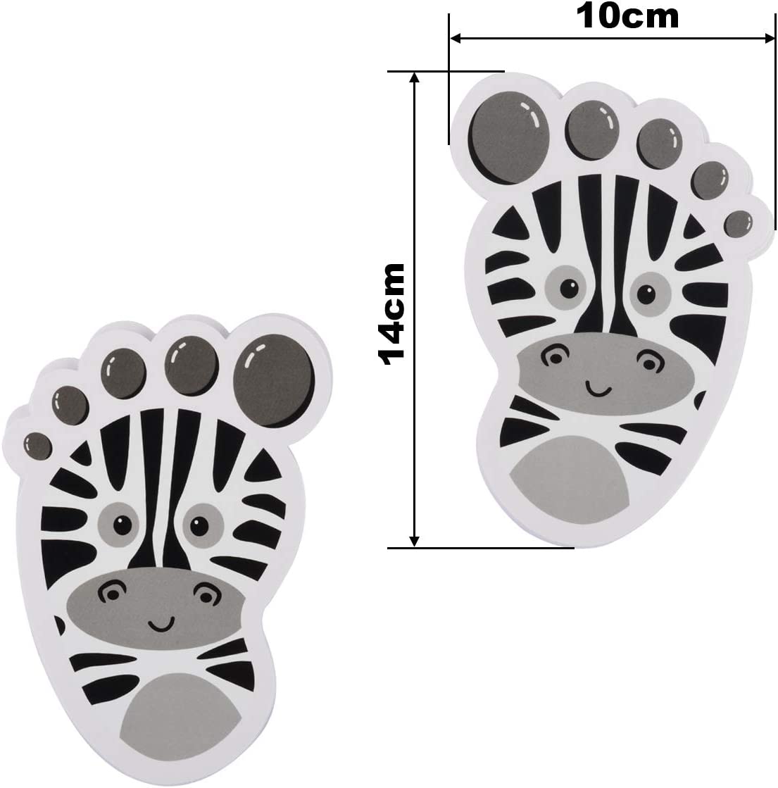 30 Pairs Self-Adhesive Floor Decals Footprint Stickers V75990