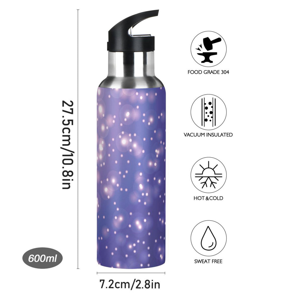 Stainless Steel Insulated Water Bottle with Straw Lid T478
