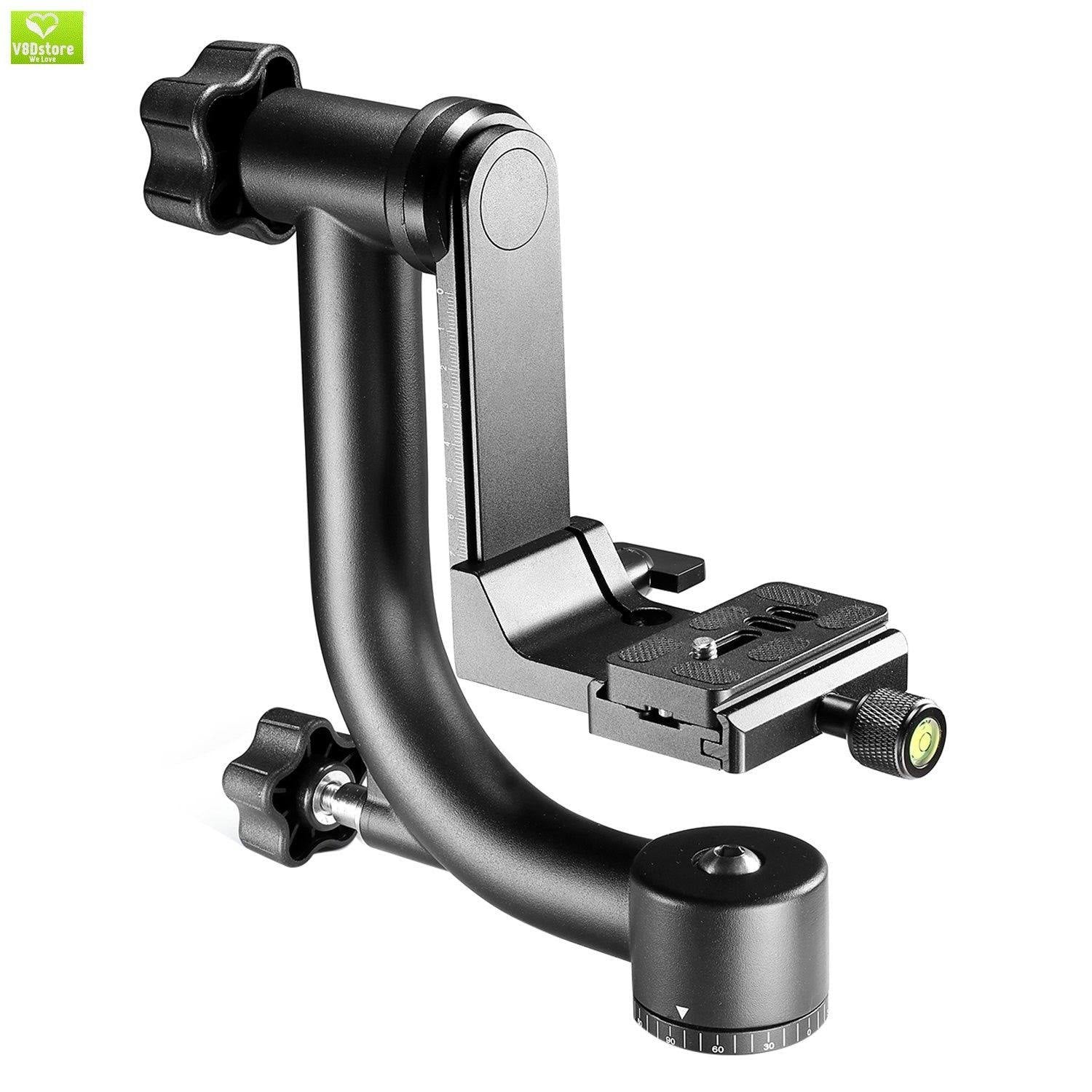 Metal 360 Degree Panoramic Gimbal Tripod Head with Quick Release Plate A30312