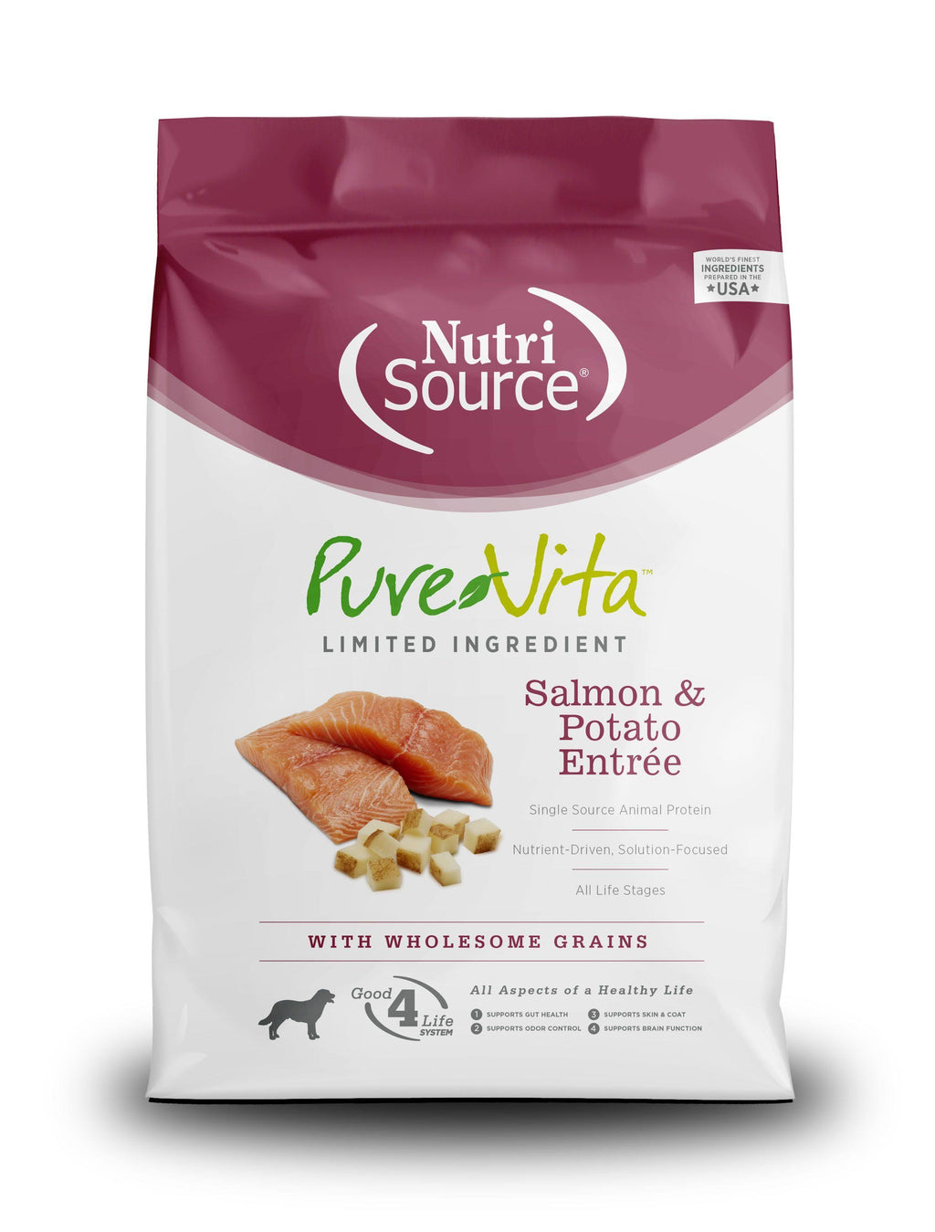 25 lb Salmon & Potato Dry Dog Food E894