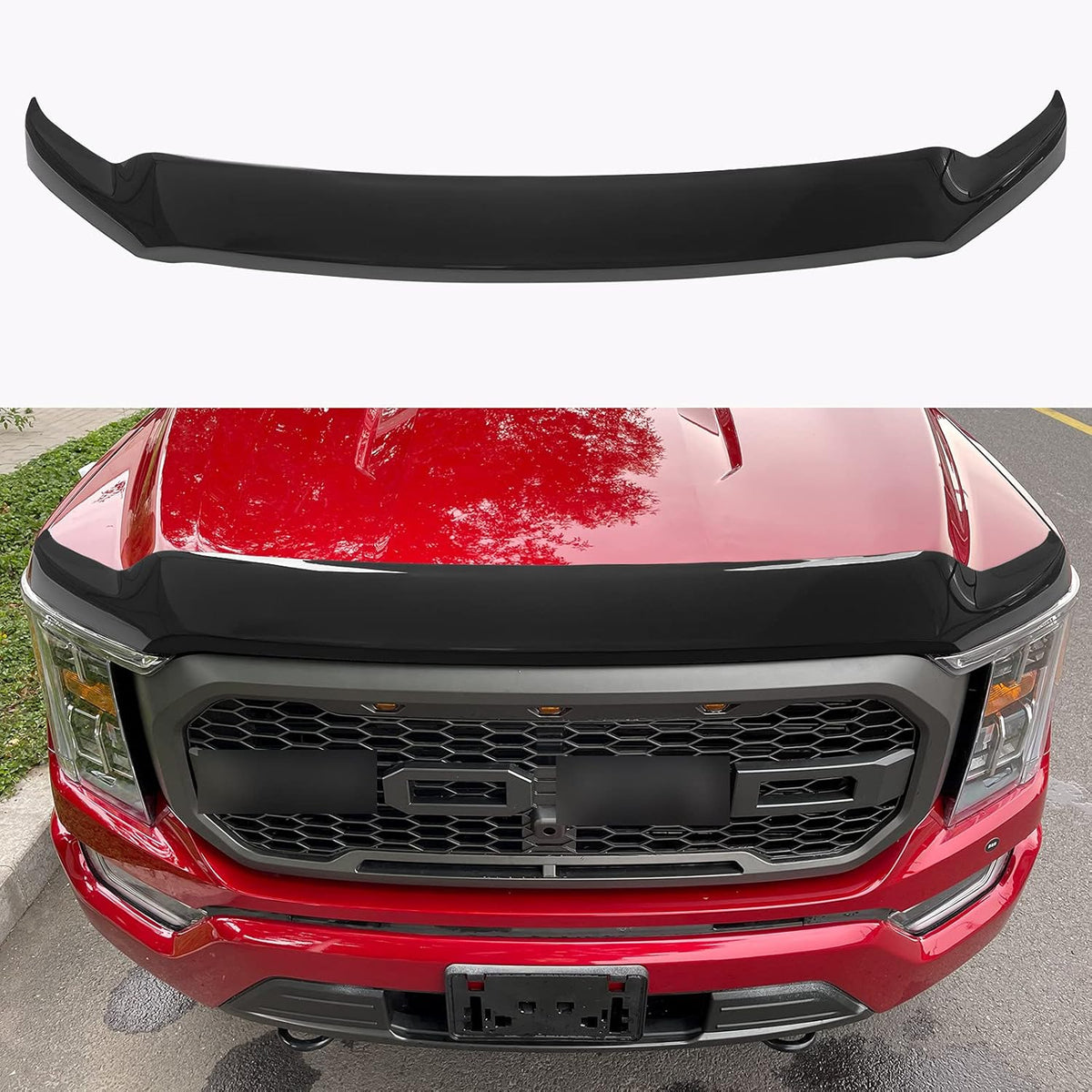 Matte Black Hood Shield for Ford F150 A17516