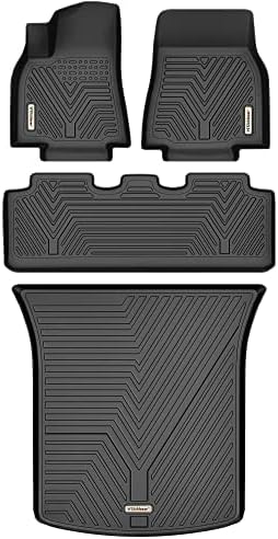 Custom Fit All Weather Floor Liners and Cargo Mats Set for Tesla Model Y A324