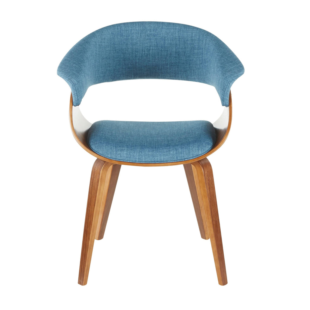 Cream Fabric Zebra Wood Dining Accent Chair S3099