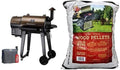 Wood Pellet Grill & Smoker with Auto Temperature Control, 700 sq in & American Oak Hard Wood Pellet 20 Lb T497