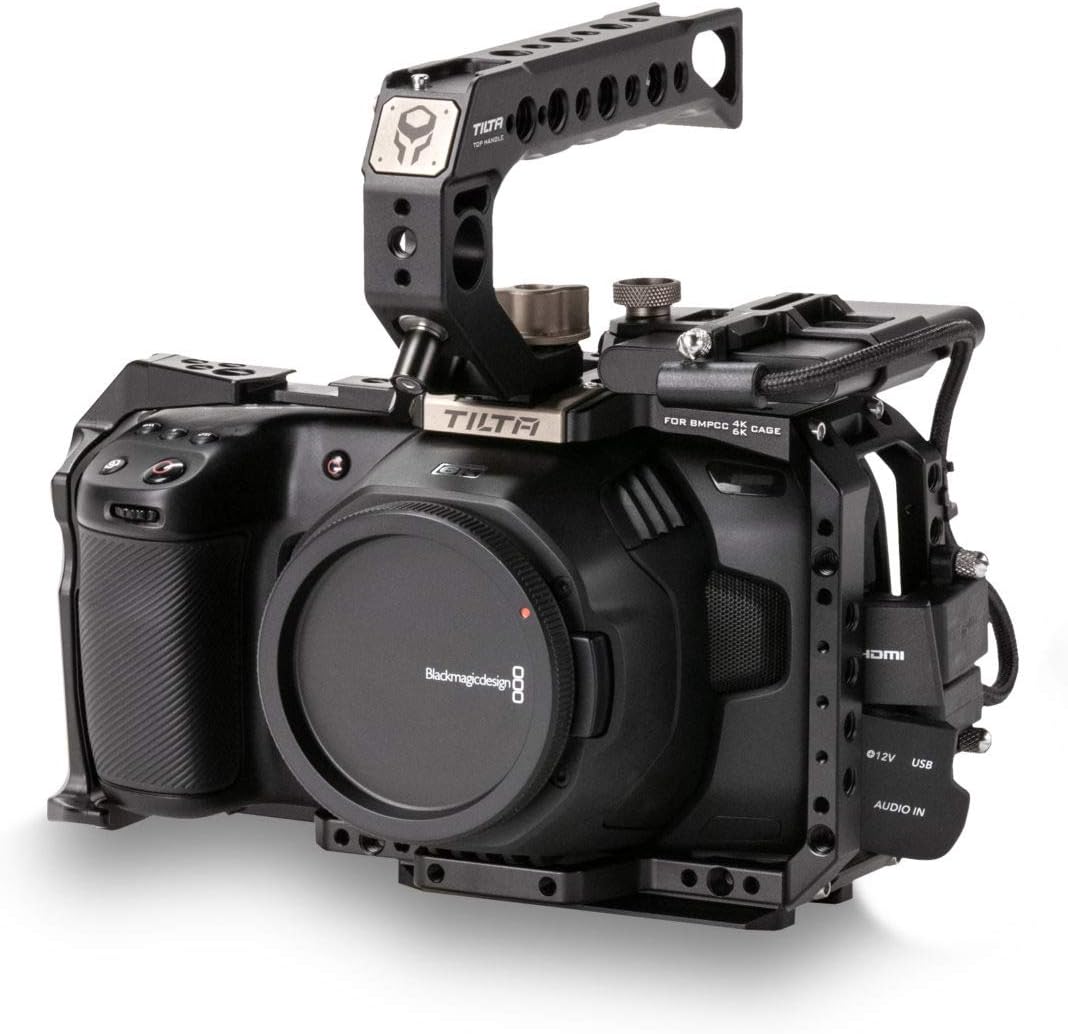 Camera Cage Basic Kit for BMPCC 4K/6K with Top Handle, SSD Drive Holder, USB-C Cable, HDMI Adapter N687782