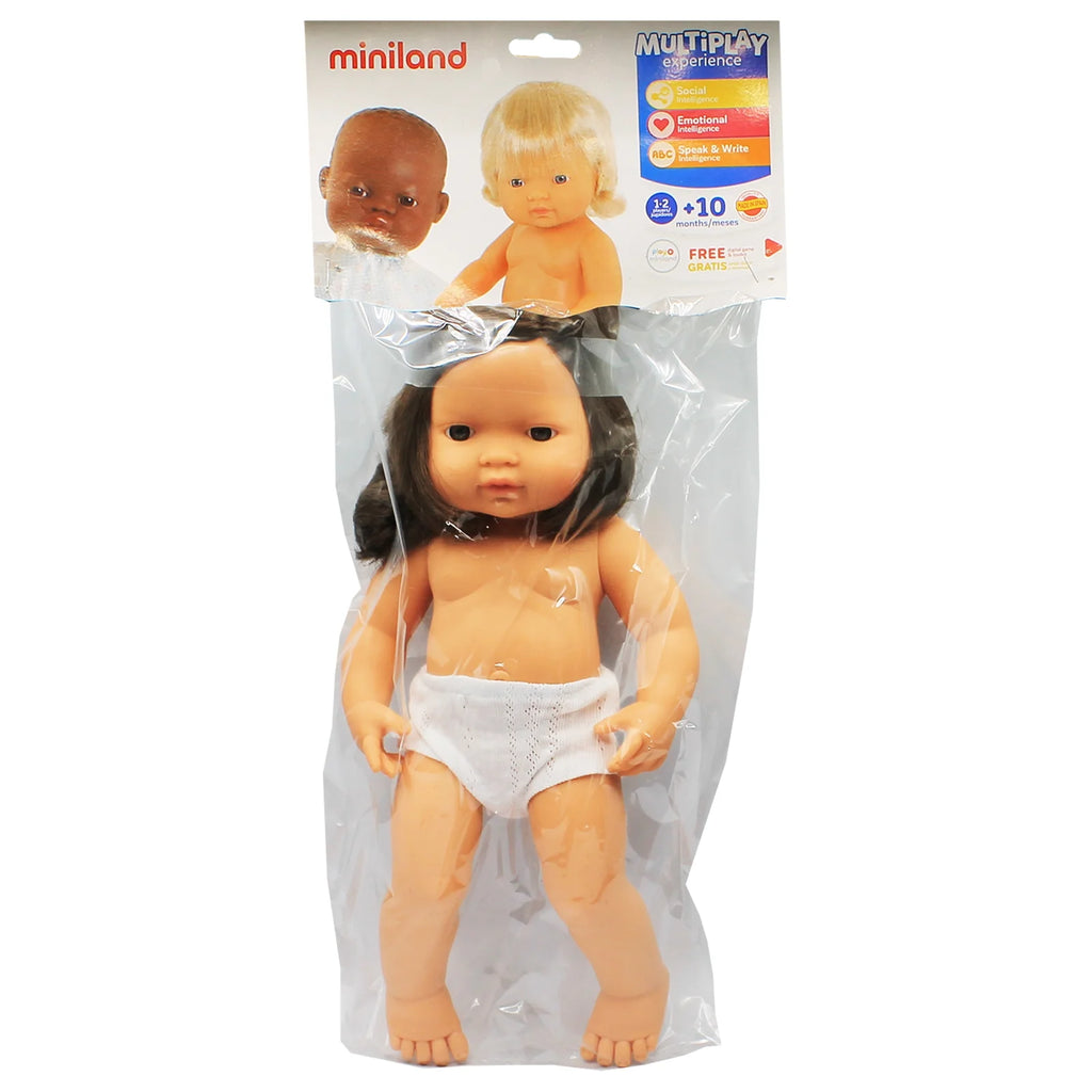 Caucasian Brunette Girl Baby Doll U6492