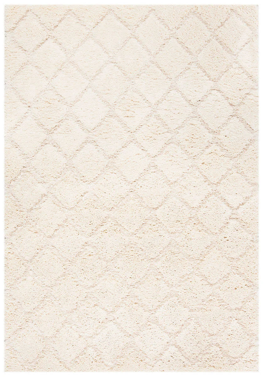 Creme Shag Square Rug J22414