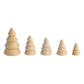 Unfinished Wooden Peg Dolls Christmas DIY Shapes Figures P46714