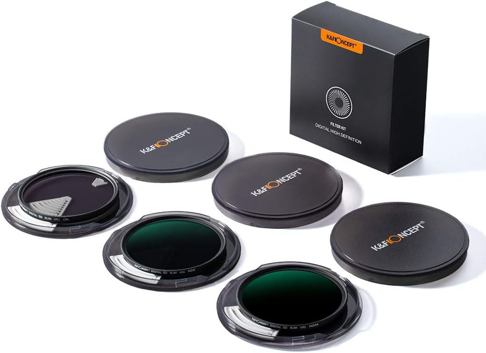 37mm ND8 ND64 CPL Circular Polarizer Filter Kit with Multi-Layer Coatings Pack of 2 X805901