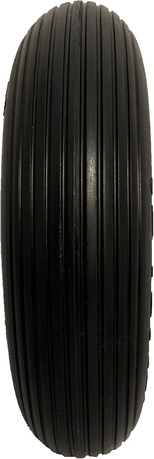 Black Pack of 2 Flat-Free Wheel Assembly for Residential Wheelbarrow F638