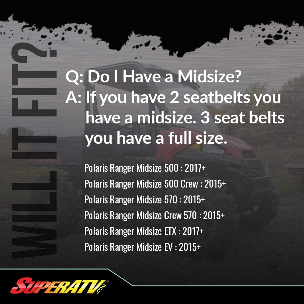 1/4 Thick Clear Polycarbonate Rear Windshield M736293