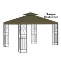 10x10' Double Tier Polyester Canopy Top Replacement Q78278