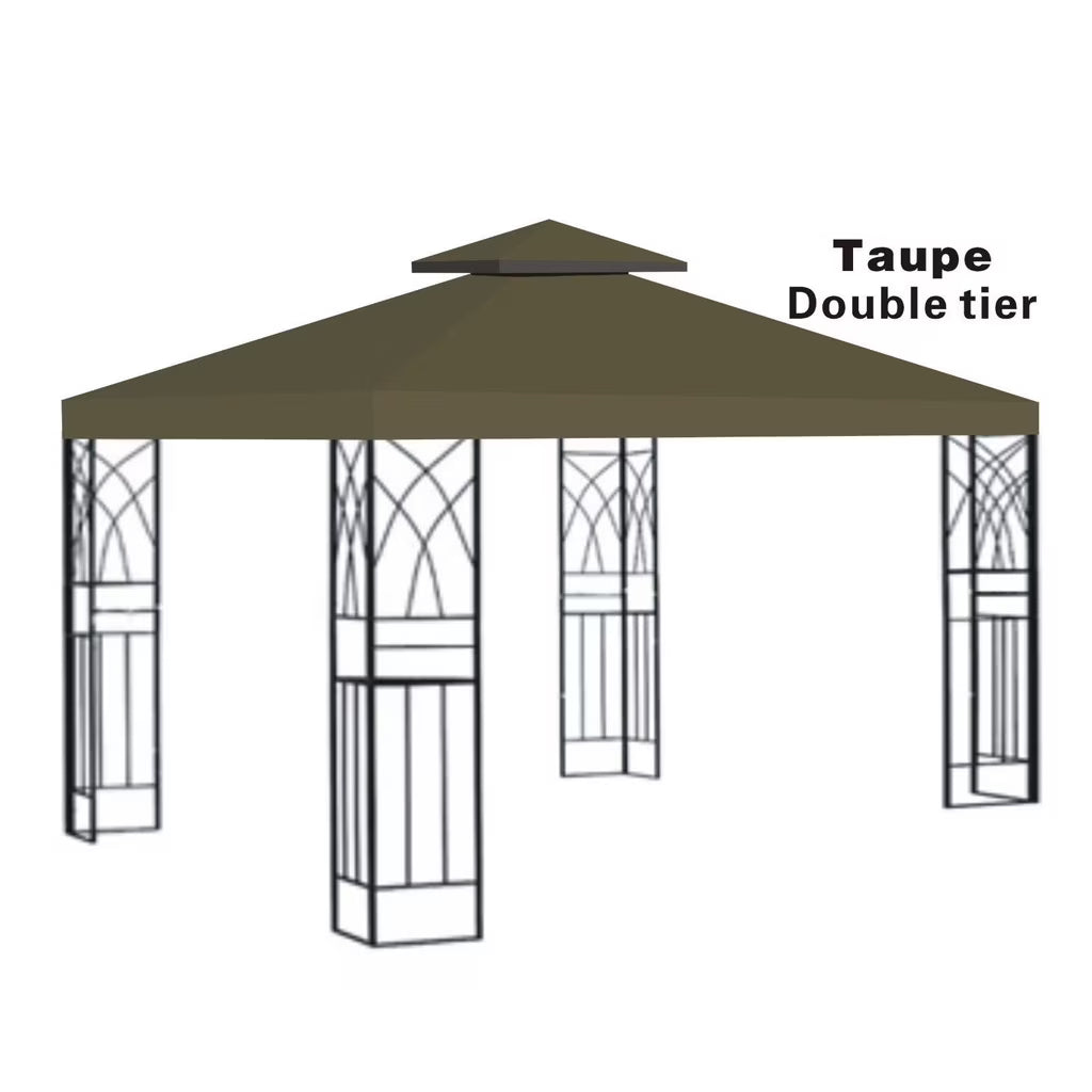 10x10' Double Tier Polyester Canopy Top Replacement Q78278