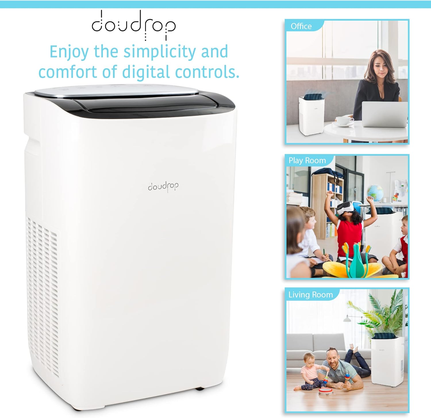 12000 BTU Portable Air Conditioner with Activated Carbon Filter and Remote Control C900001