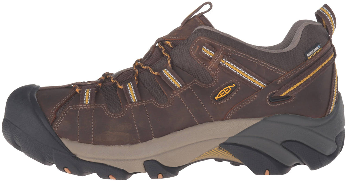 Waterproof Wide Cascade Brown/Golden Yellow Hiking Shoes E92402
