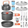 Portable Aluminum Alloy Camping Cookware Kit J636