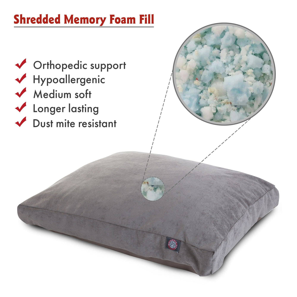 Large Orthopedic Memory Foam Rectangle Dog Bed Q38447