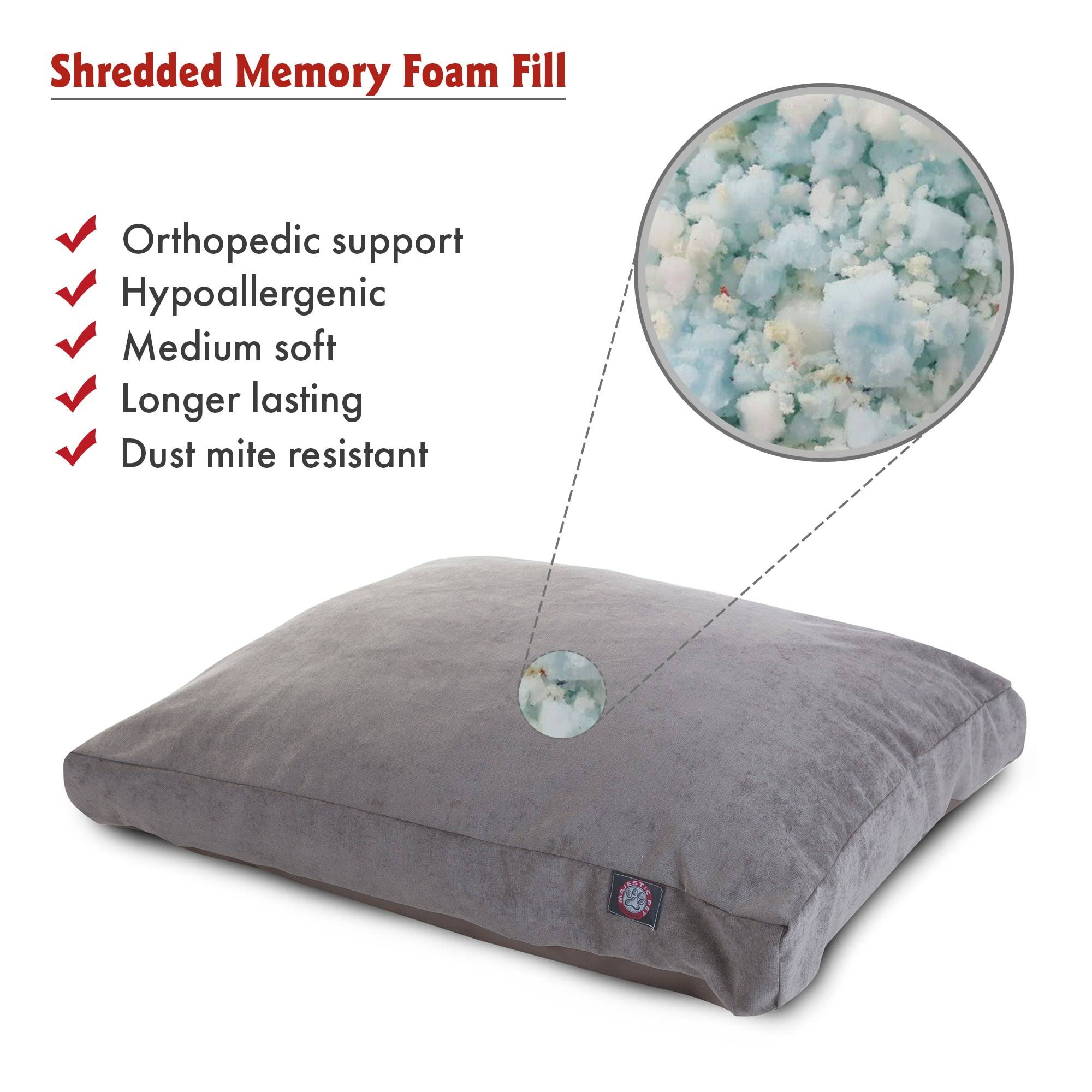 Large Orthopedic Memory Foam Rectangle Dog Bed Q38447