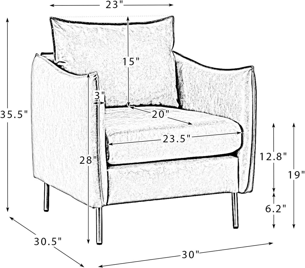 Leather Armchair Set Of 2, Brown X6349