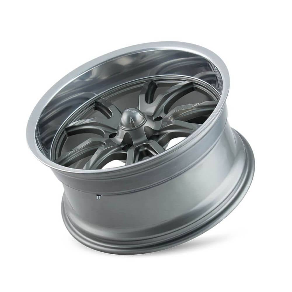 Grey Polished Lip 18x9.5 Wheel W9522