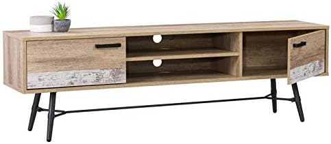 Distressed Gray TV Bench O6123