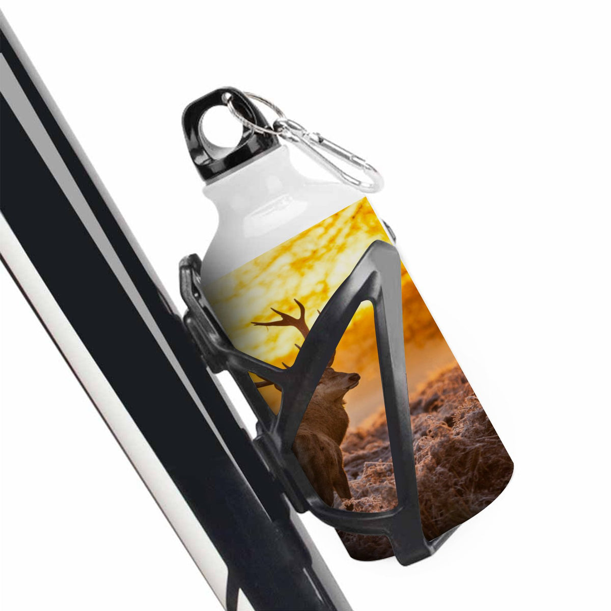 Red Deer 400ml Sport Aluminum Water Bottle with Twist Cap D71759