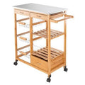 Stainless Steel Top Rolling Kitchen Cart C9115