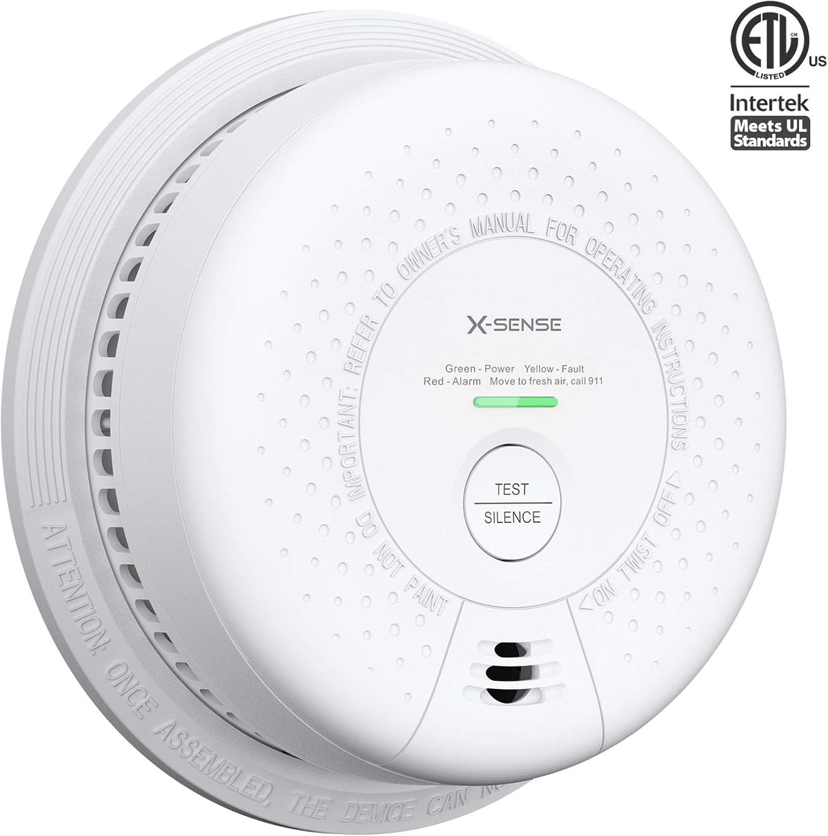 10-Year Battery Smoke and Carbon Monoxide Detector Alarm, 5-Pack R2450