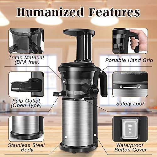 Portable Vertical Cold Press Juicer Y913233