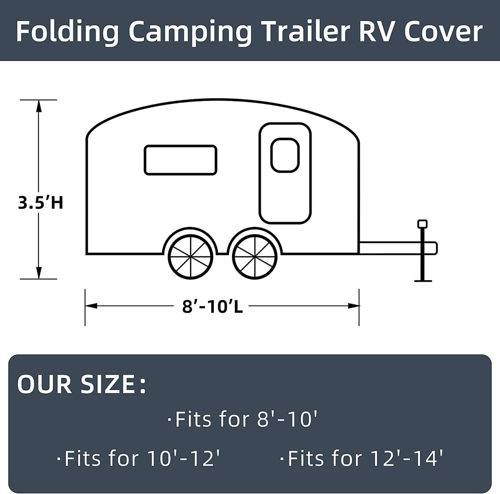 6 Layers Pop Up Folding Camper Cover J559179