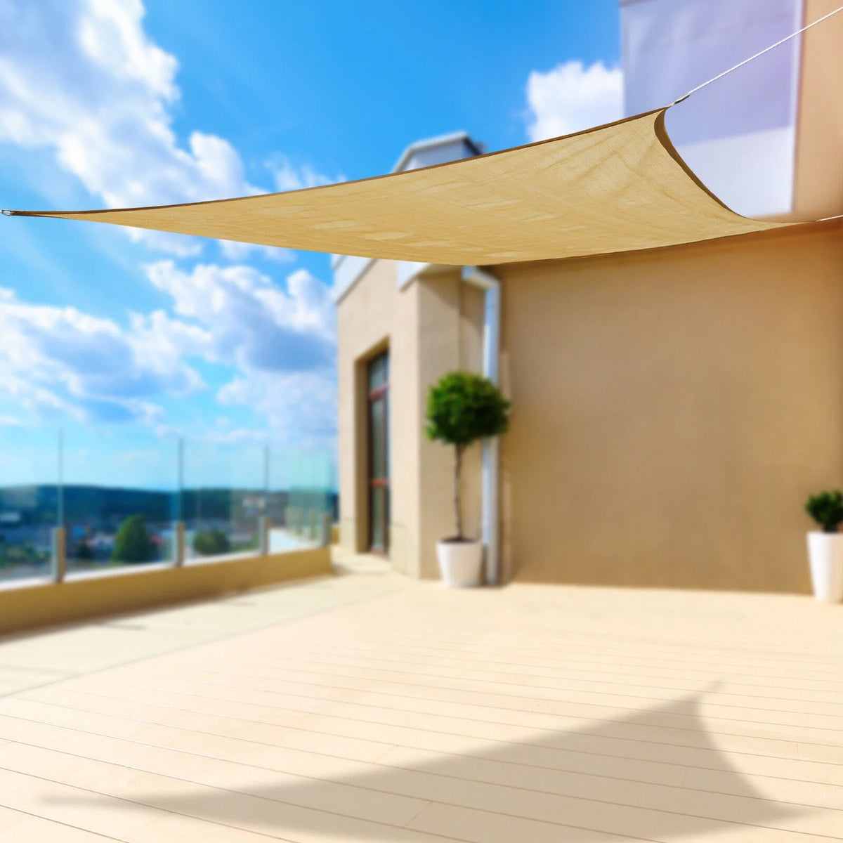 12ft x 16ft Sun Shade Net Mesh Tarp with Grommets I477
