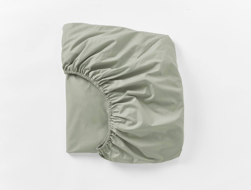 300 Thread Count Organic Percale Fitted Sheet Queen I9680