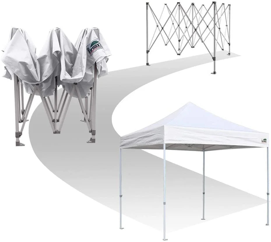 10x10 Pergolas with Canopy Outdoor Gazebo with Heavy Duty Wheeled Carry Bag P766218