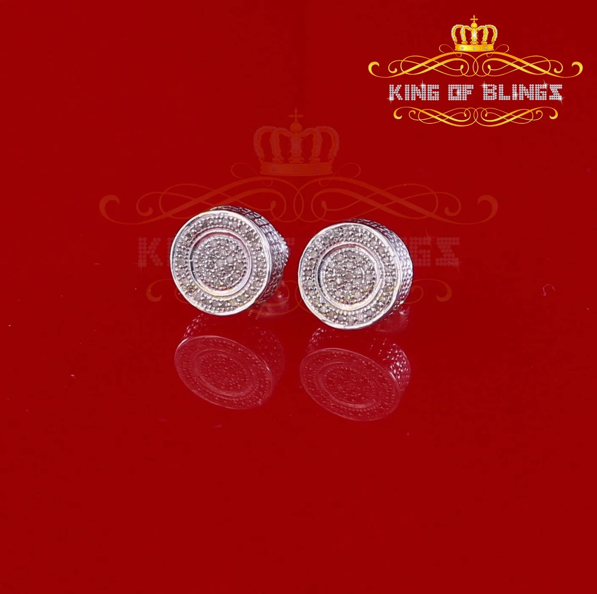 0.15ct Diamond 925 Sterling Silver Stud Earrings V6871