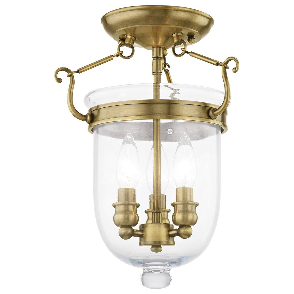 Polished Nickel 3 Light Ceiling Mount T291
