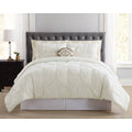 Queen Pleated Bed in A Bag White Z946